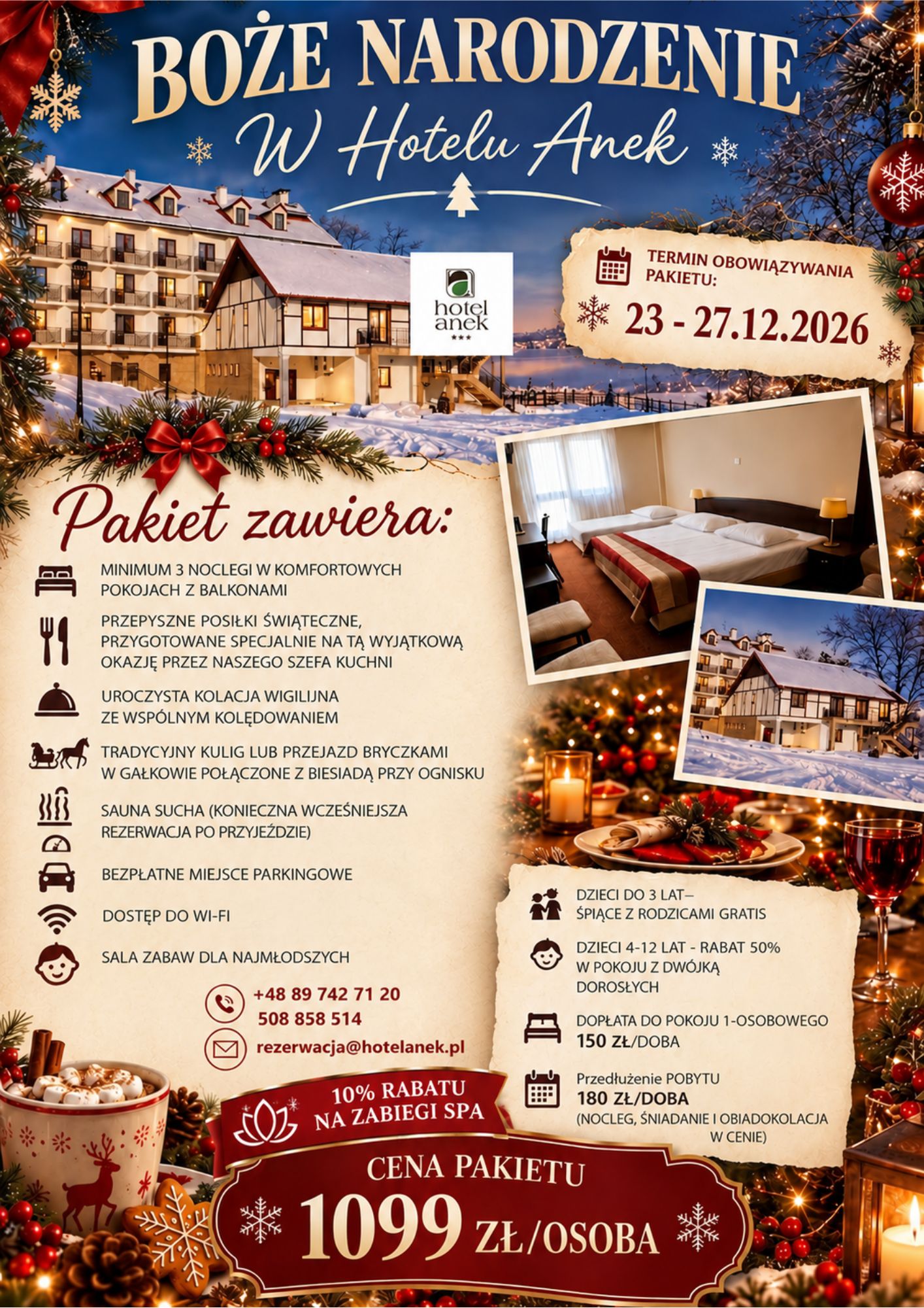 Święta na Mazurach- Hotel Anek